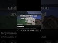 actions over words. | #minecraft #gaming #shorts #overthinking #forgiveness #pimiluvsyou