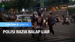 Polisi Cabut Kunci Motor Pelajar yang Berniat Balap Liar di Tangsel | Liputan 6 Banten
