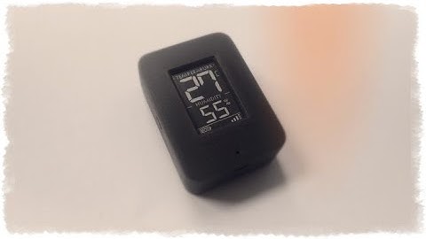 DIY Temperature and humidity sensor with an electronic ink display 1.02 Inch ( GDEW0102T4 )