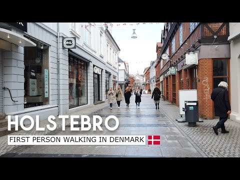 A walk around Holstebro (first person walking i HD)