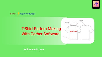 Pattern making with Gerber software (T-Shirt Part-1)||Front and Back