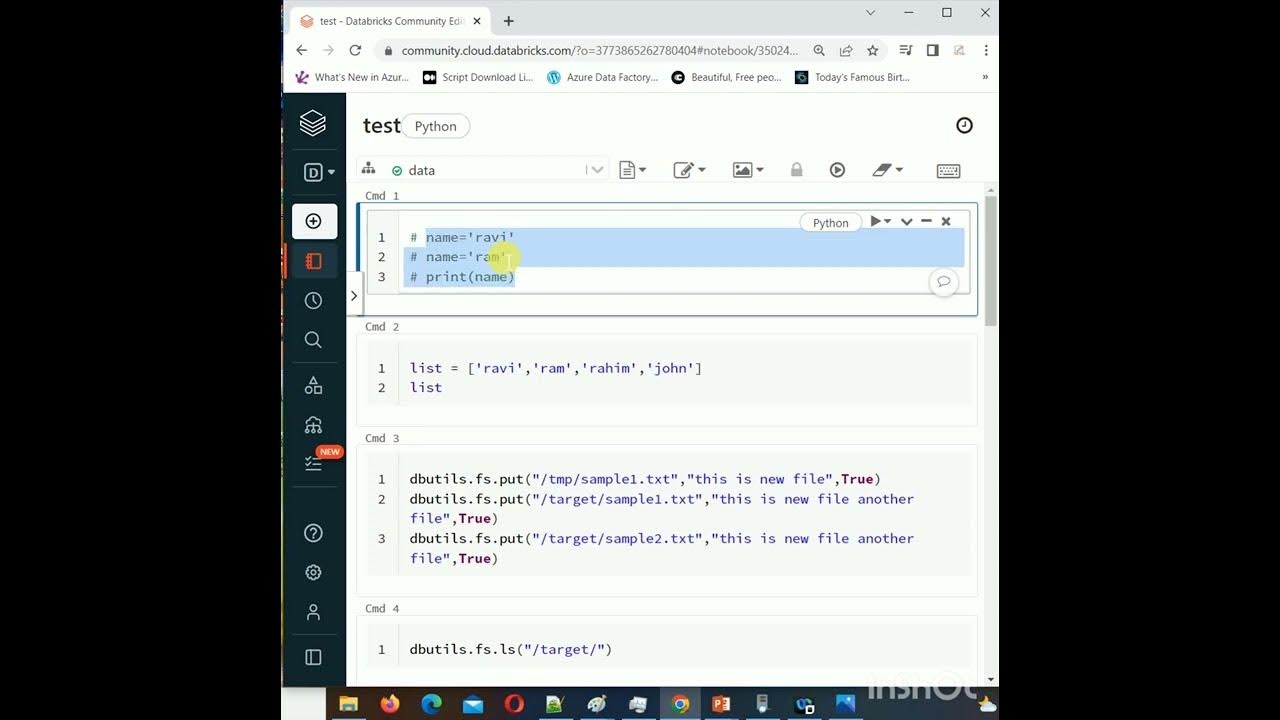 How to comment lines in databricks notebook youtube