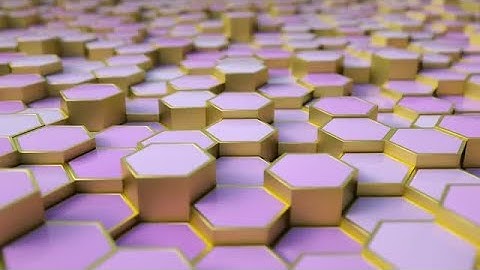 Gold-Purple Hexagon Background Loop Stock Motion Graphics