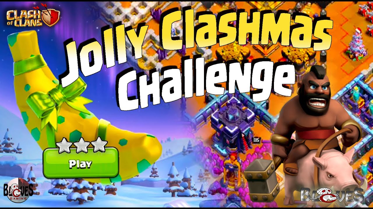 COC Live | Easily 3 Star Jolly Clashmas Challenge #3 (Clash of Clans - How To Beat Christmas Challenge Coc