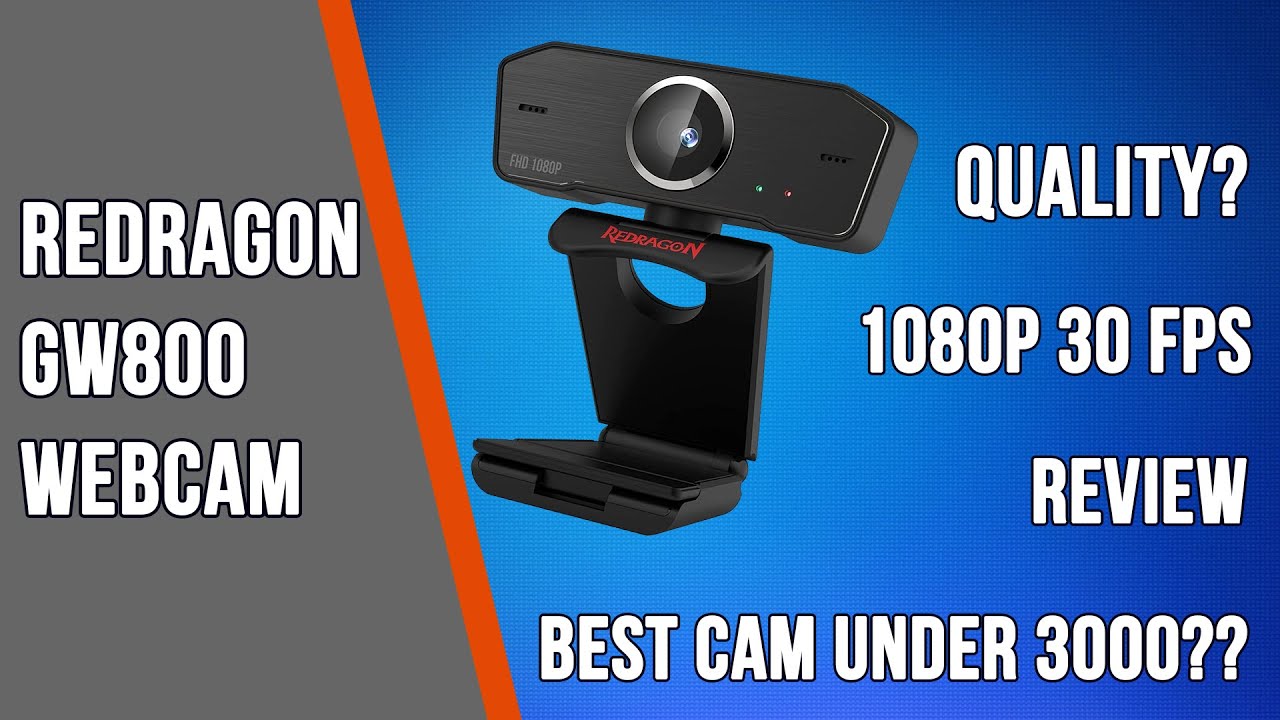 Redragon GW800 1080P Webcam with Built-in Dual Microphone