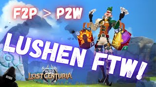 Free to Play LUSHEN DESTROYS Pay to Win - SUMMONERS WAR: LOST CENTURIA