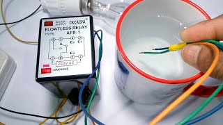 Floatless Relay Wiring Easy Connection|Float Switch Wiring|Water level circuit with Floatless Relay.