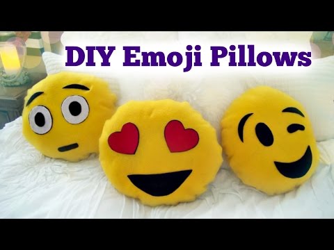 DIY Emoji Pillow - No Sew