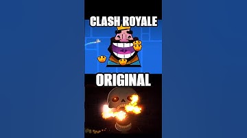 SKELETAL SHENANIGANS ☠️: CLASH ROYALE 😱 vs ORIGINAL 💀 | Geometry Dash 2.2 #shorts