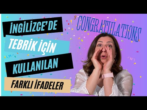 İngilizce Farklı Tebrik  İfadeleri/ How to Say Congratulations in Different Ways