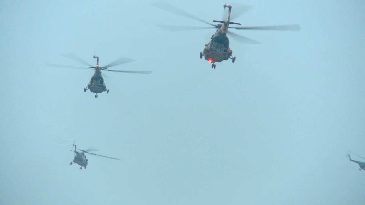 afghan air force mi 17 and mi 35 helicopters - YouTube