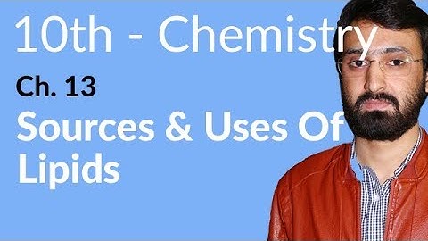 Class 10 Chemistry Chapter 5 - Sources and Uses of Lipids - 10th Class Chemistry Chapter 13