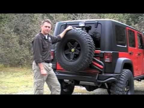 AEV JK Rear Bumper Part 2 (Tire Carrier) - YouTube