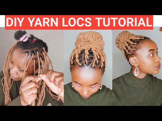 How To African Threading on Natural Hair/Threaded Fake Twist Step by  Step/UTUMBO WA UZI /Spiral 