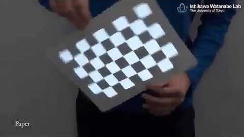 Dynamic projection mapping onto deforming non rigid surface