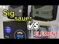 مقارنه بين جهاز تحديد المسافه Sig Sauer و ELEMENT 