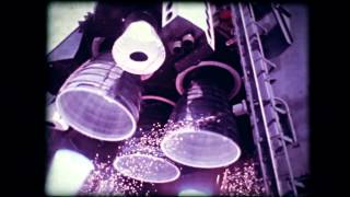 Space Shuttle Main Engine Test (High Speed, color corrected)