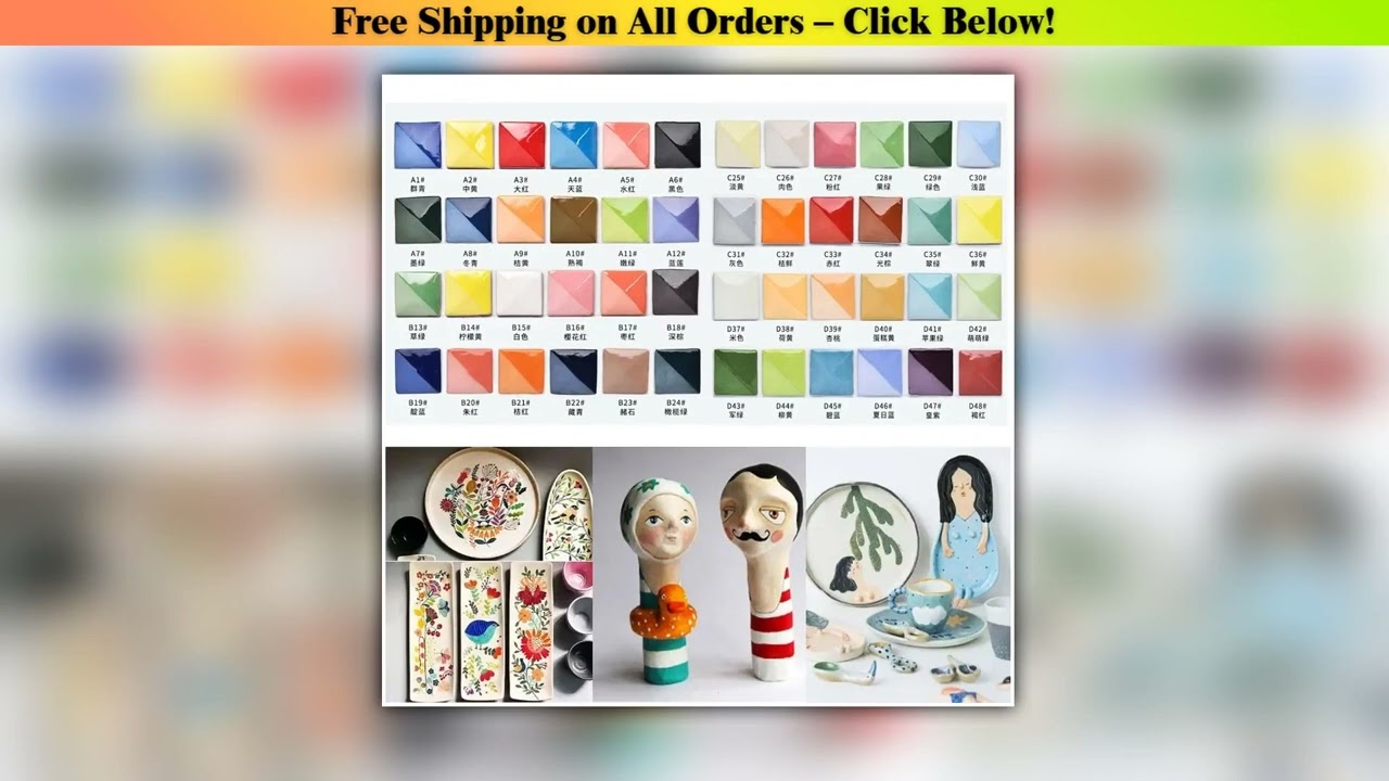 Pottery Ceramic Underglaze Color Concentration Agent Set for Students and Children's Coloring