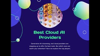Best Cloud providers for Generative AI