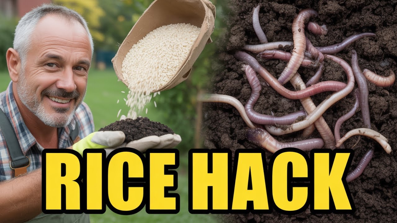 I Added Rice To My Soil and 1000s Of Worms Appeared Overnight!