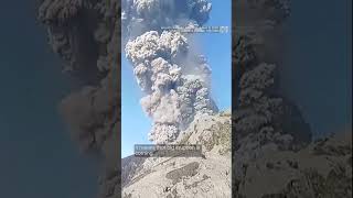 Indonesia's Mt Dukono erupted on May 8th, forcing hikers to rush to safety | #shorts #volcano