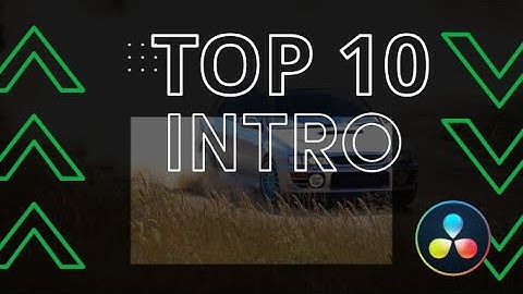 Top 10 Countdown Intro & Opener for DaVinci Resolve  - Download