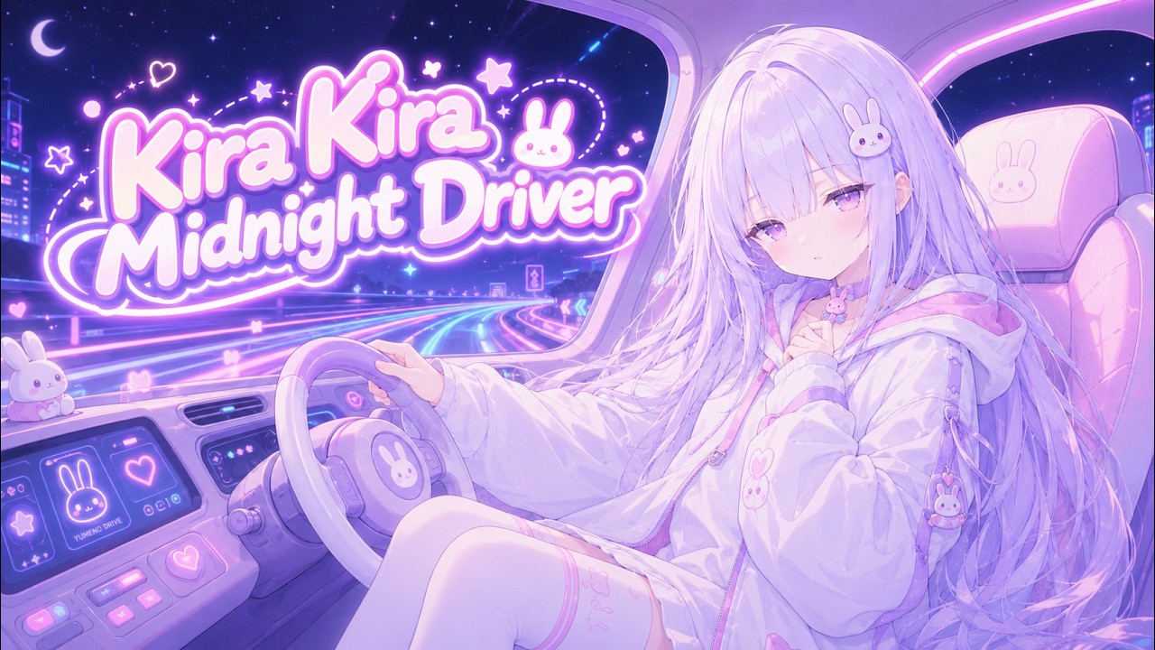 Kira Kira Midnight Driver / yumeno - with Lyrics【Kawaii Future