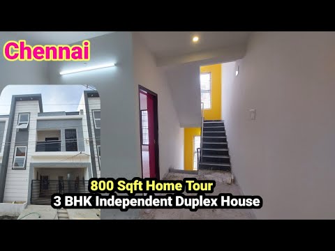 800 Sqft Home Tour | Ready Move 3 Bhk Independent Duplex House For Sale In  Chennai - Youtube