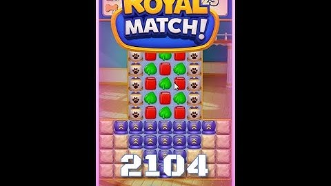 Royal Match Level 2104 - No Boosters Gameplay