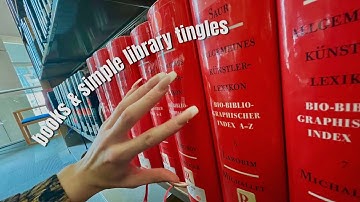 Book Spine Brushing, Public Library ASMR | Truly Tingly 😴