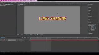 After Effect text motion graphic plug in long shadow