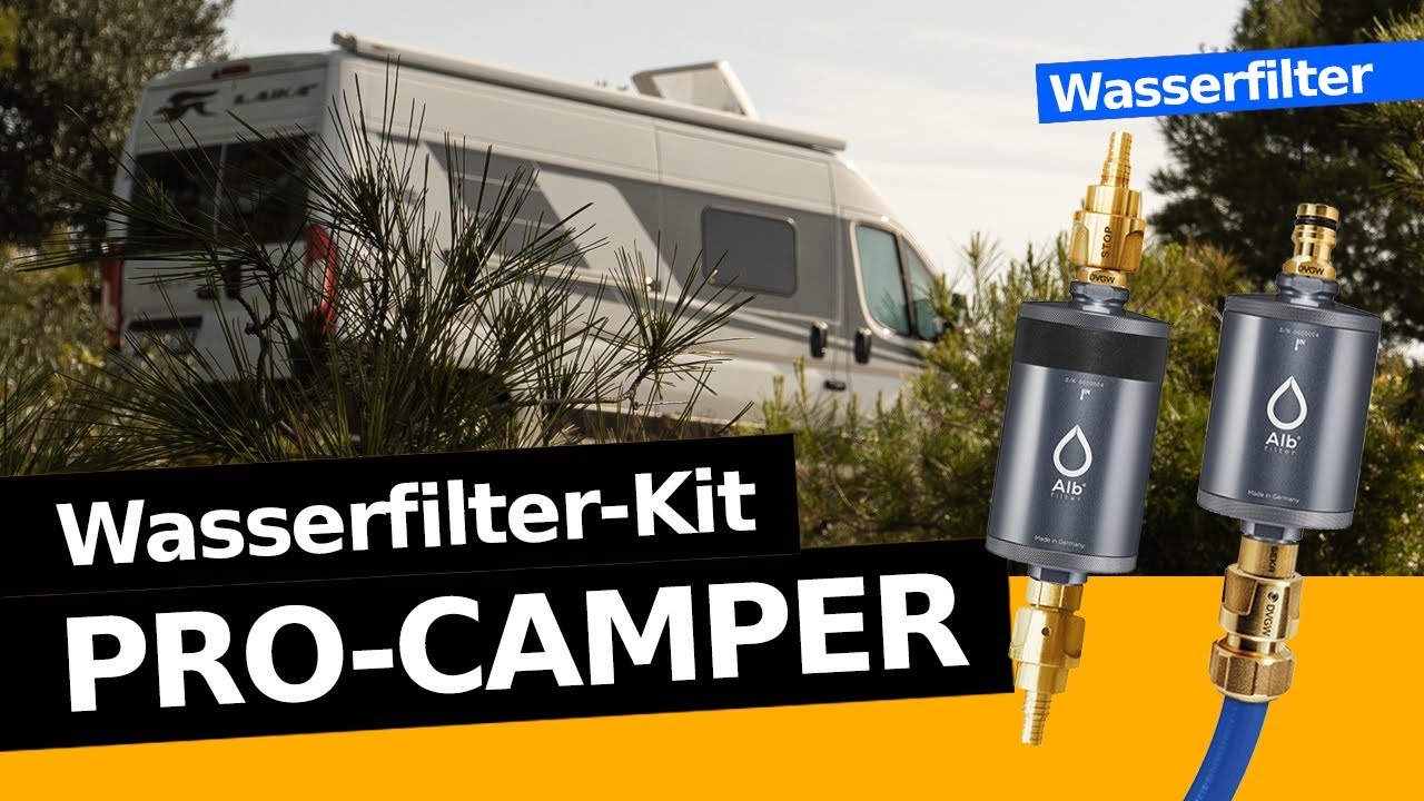 Wasserfilter-Kit Pro-Camper - Vor und nach dem Tank Wasser filtern 