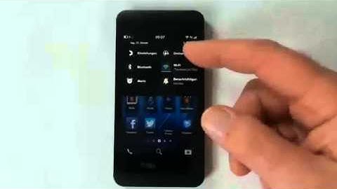 blackberry z10 Operating System und Usability