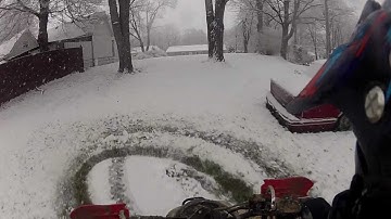 Drifting in the snow on a Polaris Predator #1