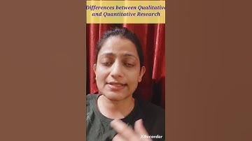 Differences between Qualitative and Quantitative Research
