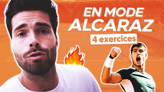4 exercices ultimes de Carlos ALCARAZ pour avoir un gros coup droit