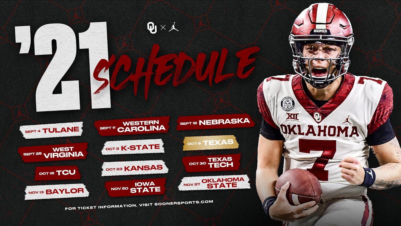 OU Football: 2021 Schedule Officially Released - YouTube