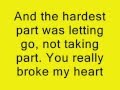 Coldplay - The Hardest Part Lyrics