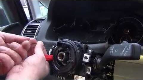 Touran  2014 clock spring removal and installation