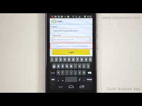 Quikr Android App - How To Sign In