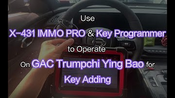 Launch X431 IMMO Plus/IMMO Elite Add GAC Trumpchi Key- launchx431.fr