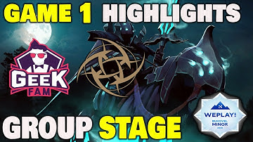 GEEK FAM VS NINJAS IN PYJAMAS GAME 1 WePlay! Bukovel Minor 2020