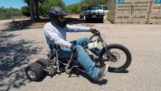 Building a Variable Traction Drift Trike  Part 4  Riding