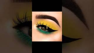 Yellow Eye Makeup Looks makeuplook eyeshadow looks eyelook eyemakeup shorts fashionhaul93