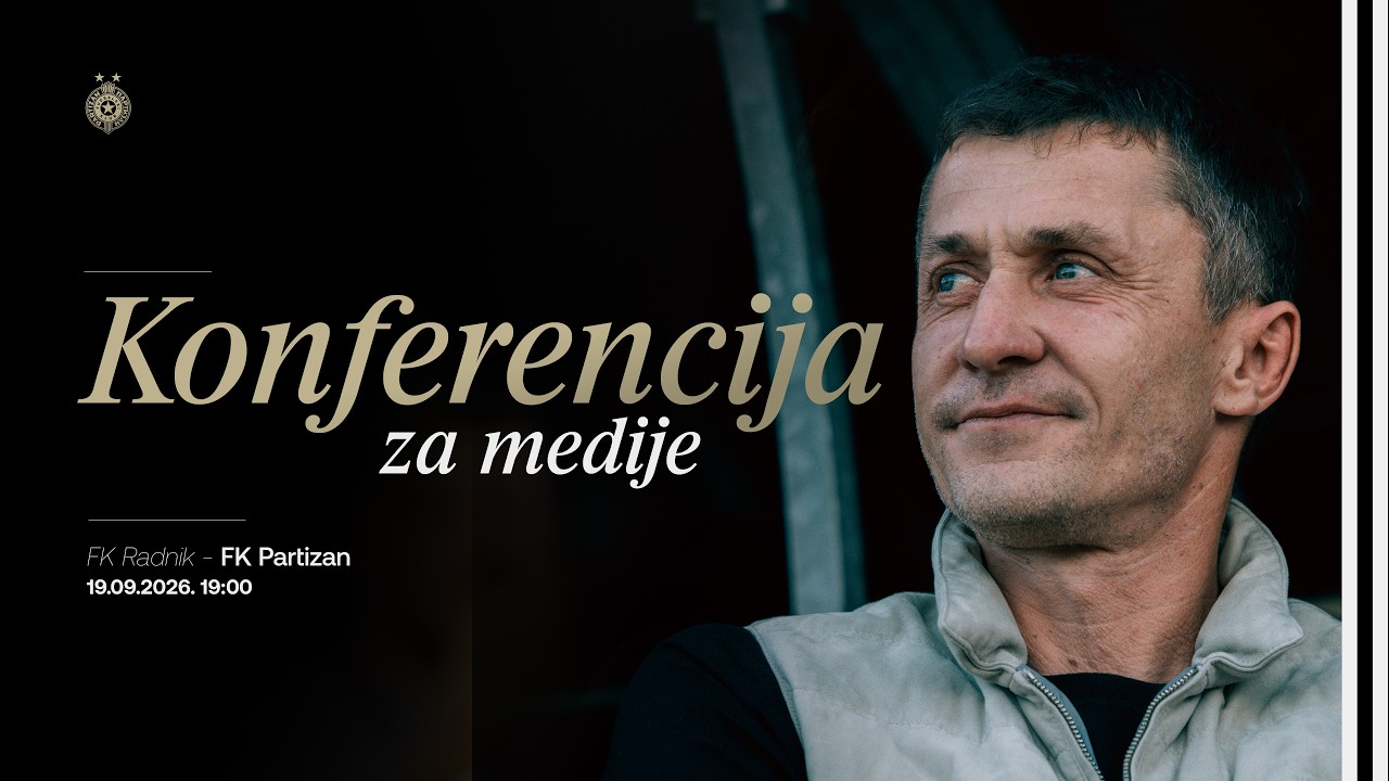 Konferencija za medije pred meč 10. kola SLS, FK Radnik - FK Partizan