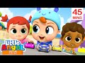 रेसिंग कार खिलौने | Racing Cars On The Playground | Hindi Rhymes for Children | Little Angel Hindi