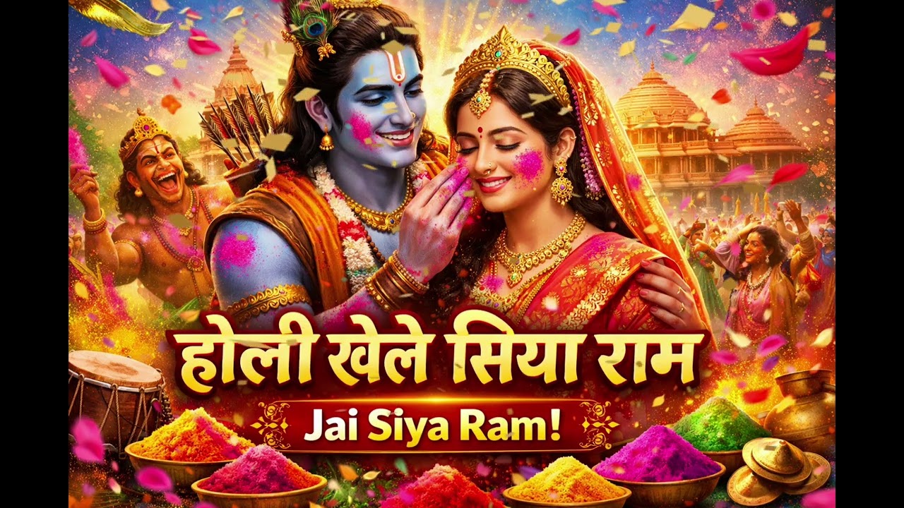 #सीता राम संग खेलें होली | अयोध्या में रंगों की बरसात | Jai Shri Ram Holi Bhajan 2026