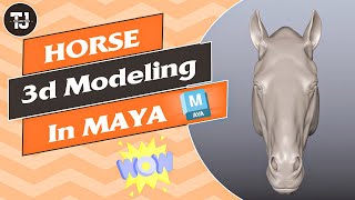 Creating a Stunning Horse Face in 3D with Maya - Step by Step Tutorial