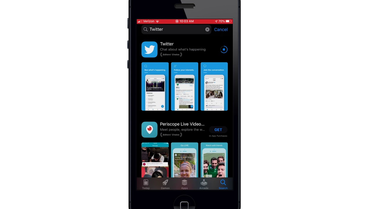 iphone download twitter video