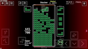 I rebeat Master FINAL in Techmino using TRS